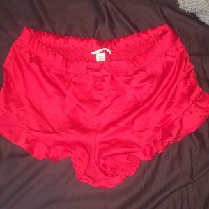 satin victorias secret shorts